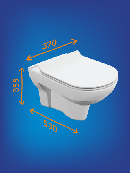 Изображение товара Унитаз подвесной Cersanit City New Clean On (S-MZ-CITY-COn-S-DL-w)