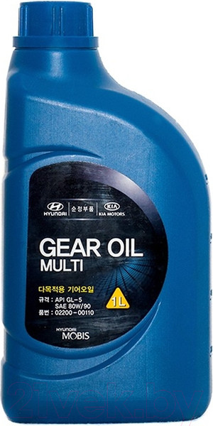 Изображение товара Трансмиссионное масло Hyundai/KIA Gear Oil Multi 80W90 / 0220000110 (1л)