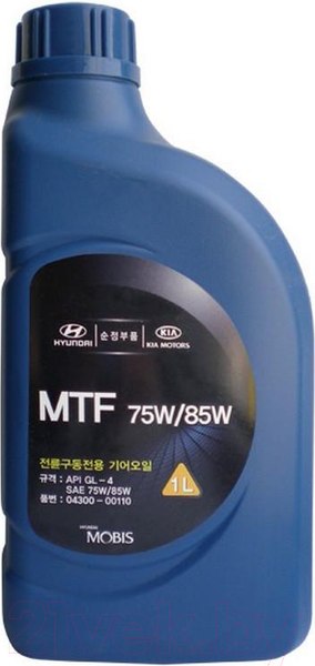 Изображение товара Трансмиссионное масло Hyundai/KIA MTF 75W85 / 0430000110 (1л)