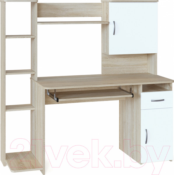 Изображение товара Компьютерный стол Сокол-Мебель КСТ-11.1 (дуб сонома/белый)
