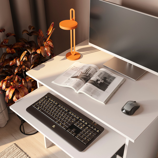 Изображение товара Компьютерный стол Сокол-Мебель КСТ-21.1 (белый)