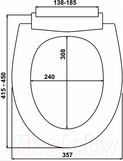 Изображение товара Сиденье для унитаза Cersanit Trento S-DS-TRENTO-PL