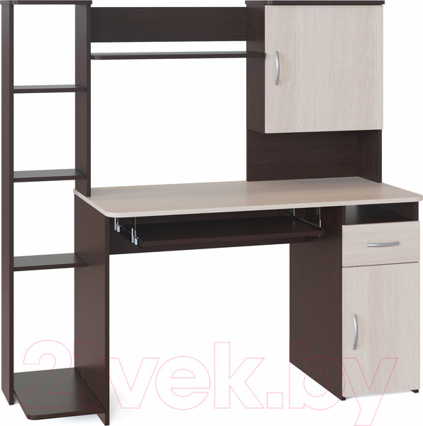 Изображение товара Компьютерный стол Сокол-Мебель КСТ-11.1 (венге/беленый дуб)