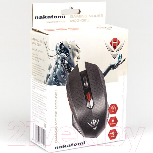 Изображение товара Мышь Nakatomi Gaming MOG-08U (черный)