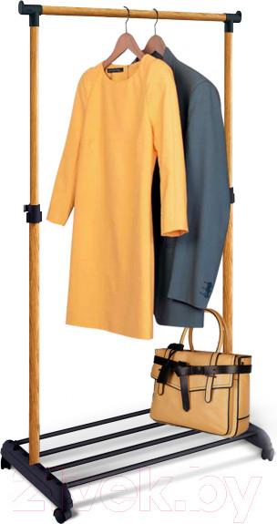 Изображение товара Стойка для одежды Sheffilton CH-4345 (черный/светлый орех)