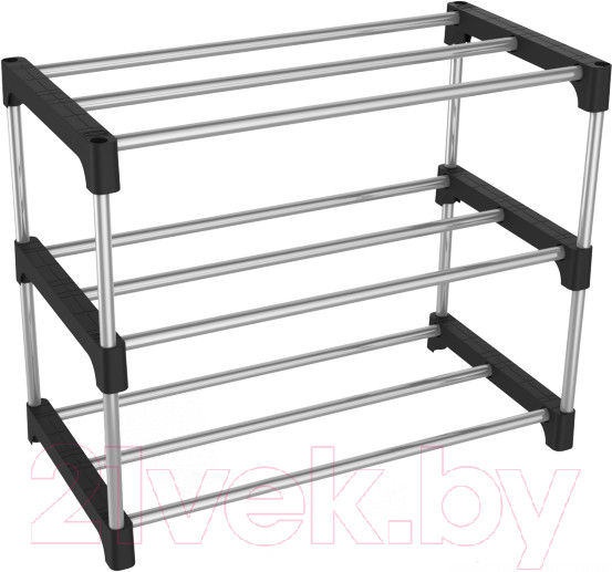 Изображение товара Полка для обуви Sheffilton SHT-SR6 (черный/хром)