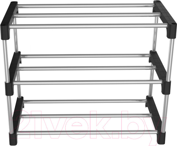 Изображение товара Полка для обуви Sheffilton SHT-SR6 (черный/хром)
