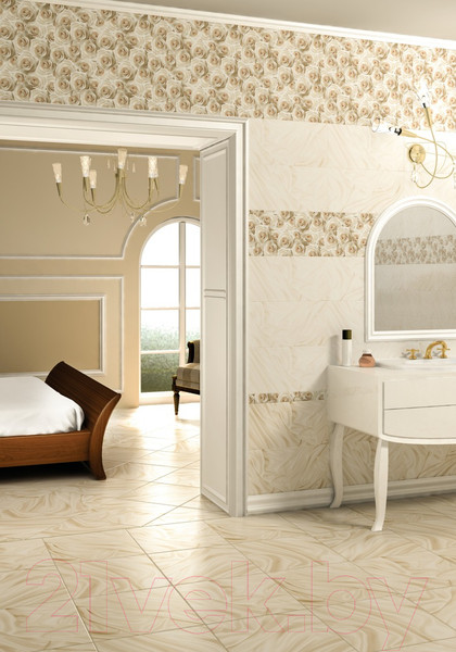 Изображение товара Бордюр Beryoza Ceramica Камелия светло-бежевая (500x54)