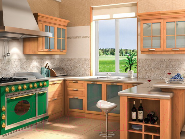 Изображение товара Плитка Beryoza Ceramica Рамина светло-бежевая (250x500)