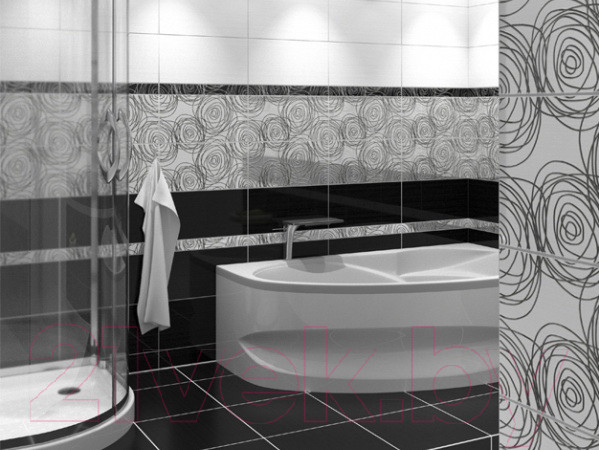 Изображение товара Бордюр Beryoza Ceramica День белый (500x54)