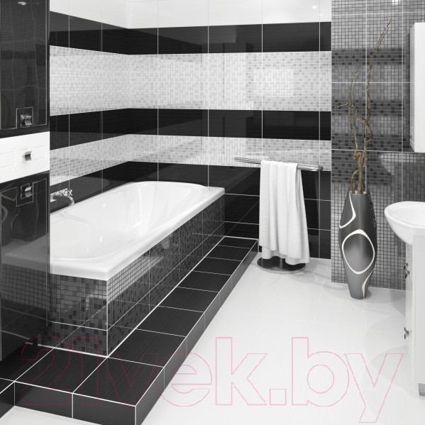 Изображение товара Декоративная плитка Beryoza Ceramica День белый (250x500)