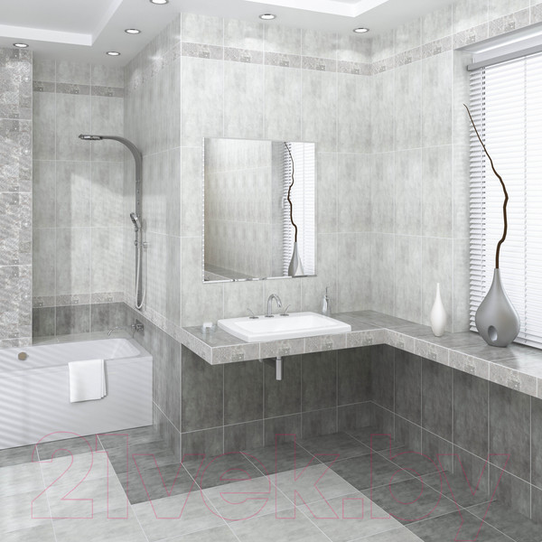 Изображение товара Плитка Beryoza Ceramica Амалфи светло-серый (300x600)