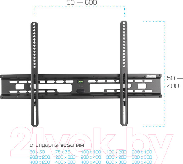 Изображение товара Кронштейн для телевизора Kromax Flat-2 (черный)