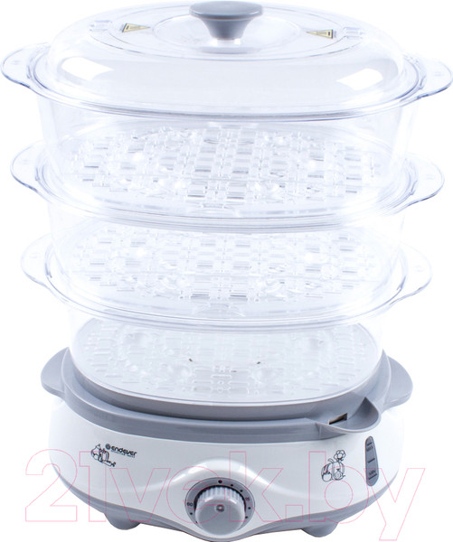 Изображение товара Пароварка стационарная Endever Vita-170 (белый/серый)