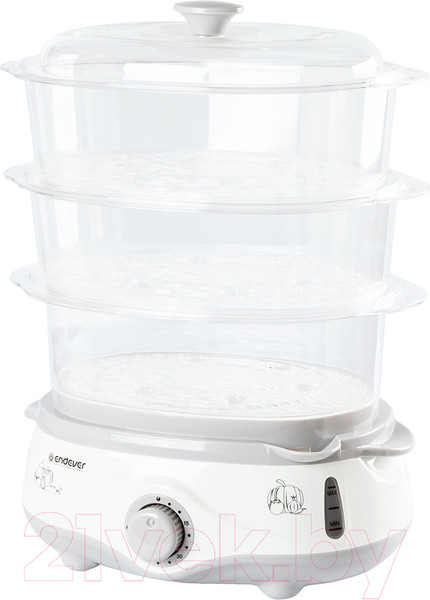 Изображение товара Пароварка стационарная Endever Vita-170 (белый/серый)