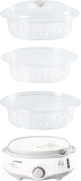 Изображение товара Пароварка стационарная Endever Vita-170 (белый/серый)