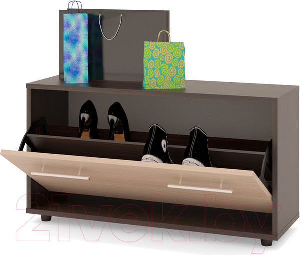 Изображение товара Тумба в прихожую Сокол-Мебель ТП-3 (венге/беленый дуб)