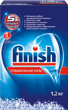 Изображение товара Соль для посудомоечных машин Finish Специальная соль (1.2кг)