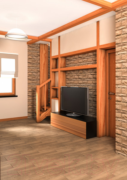 Изображение товара Плитка Beryoza Ceramica Дуб светло-коричневый (147x594)