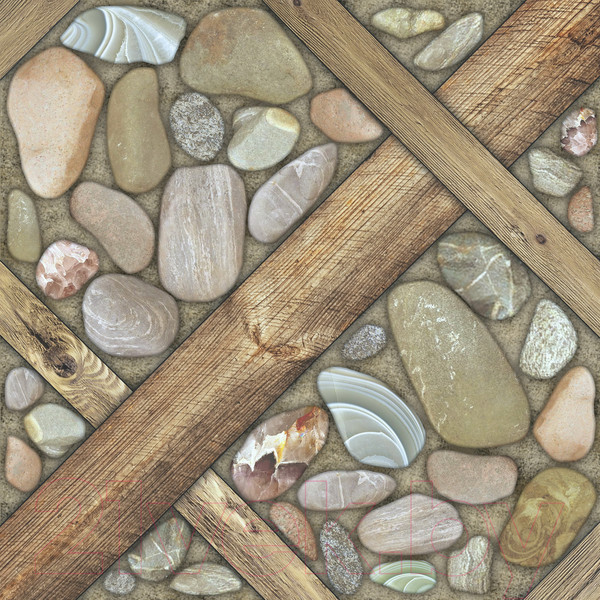 Изображение товара Плитка Beryoza Ceramica Аризона коричневая (415x415)