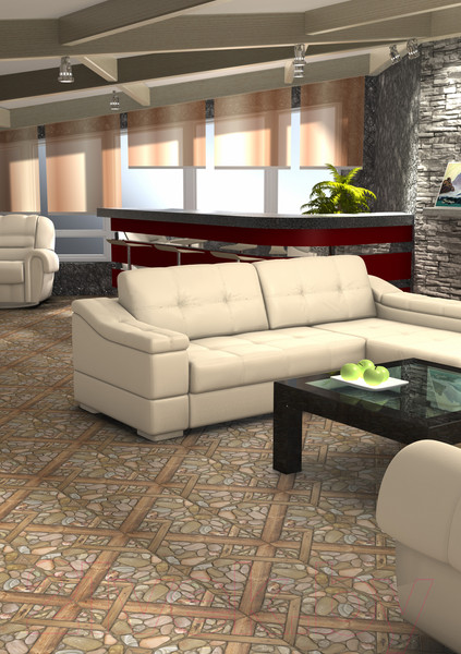 Изображение товара Плитка Beryoza Ceramica Аризона коричневая (415x415)