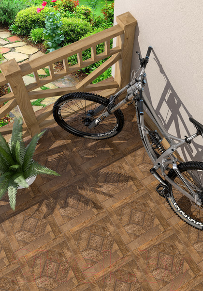 Изображение товара Плитка Beryoza Ceramica Рустик орех (412x412)