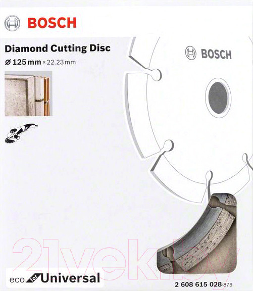 Изображение товара Отрезной диск алмазный Bosch Eco Universal 2.608.615.028
