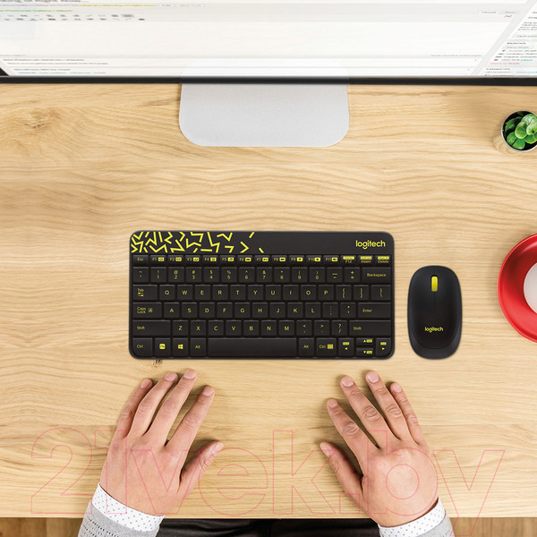 Изображение товара Комплект клавиатура и мышь Logitech MK240 920-008213 / 920-008198 (черный)