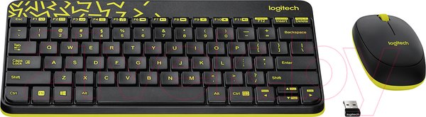 Изображение товара Комплект клавиатура и мышь Logitech MK240 920-008213 / 920-008198 (черный)
