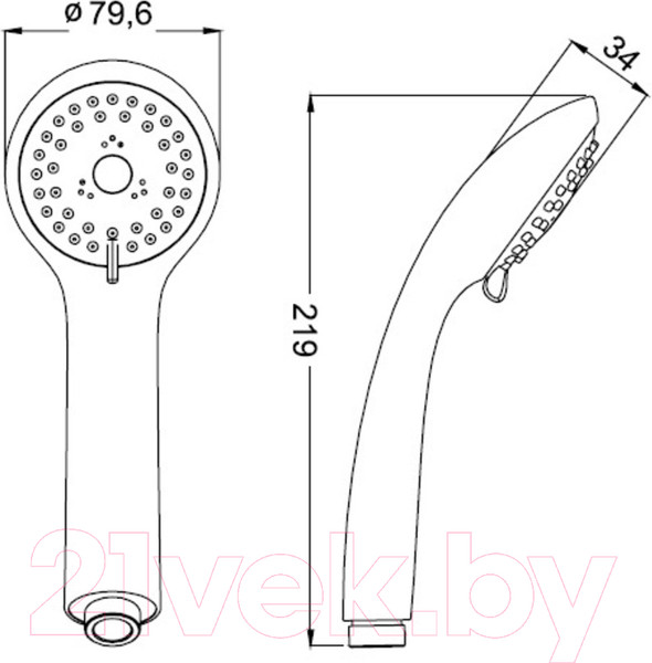 Изображение товара Лейка ручного душа IDDIS A11031