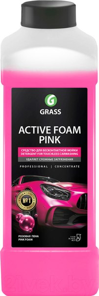 Изображение товара Автошампунь Grass Active Foam Pink / 113120 (1кг)