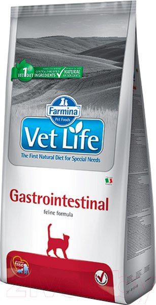 Изображение товара Сухой корм для кошек Farmina Vet Life Gastrointestinal (5кг)