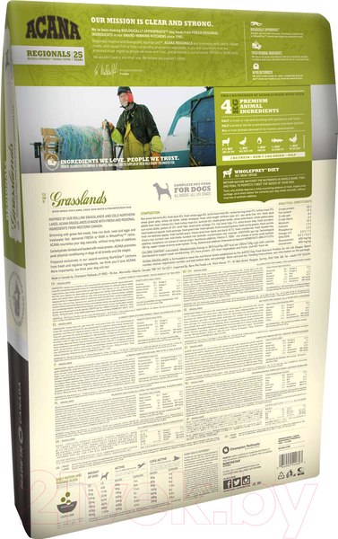 Изображение товара Сухой корм для собак Acana Heritage Grasslands (2кг)