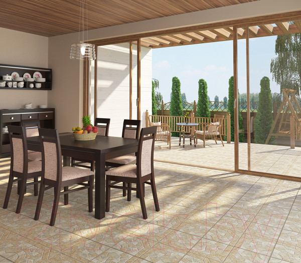 Изображение товара Плитка Beryoza Ceramica Стоун серый (293x293)