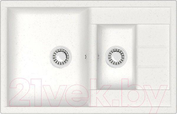 Изображение товара Мойка кухонная Berge BR-7612 (белый)