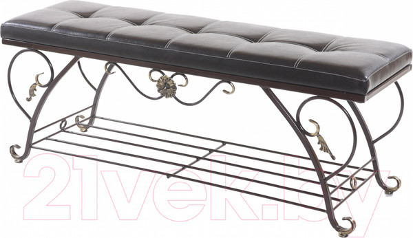 Изображение товара Банкетка AMC 3.2-Д с полкой (коричневый)