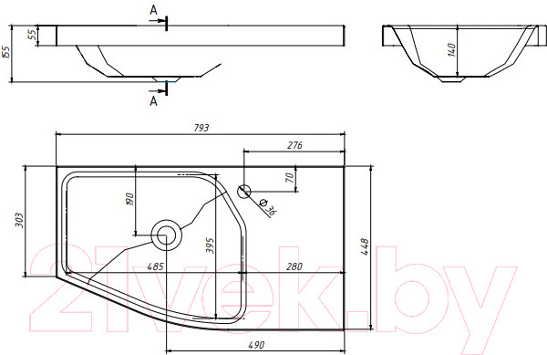 Изображение товара Умывальник Belux Япония Я-800