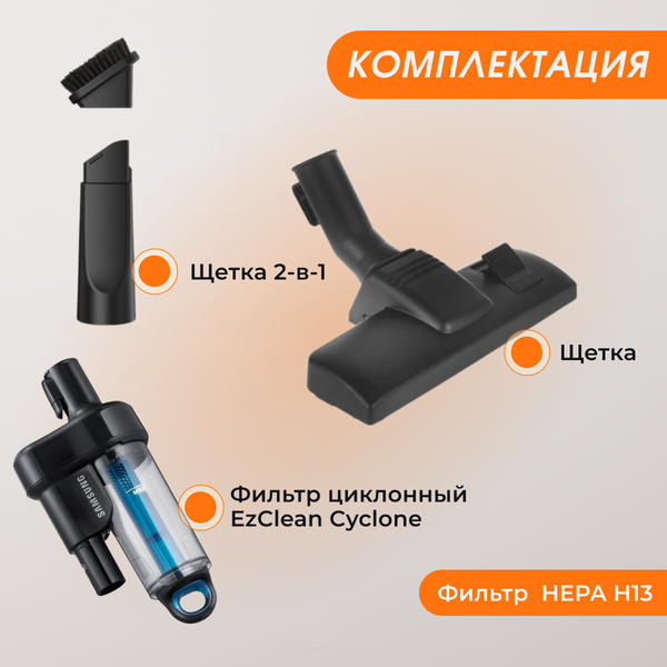 Изображение товара Пылесос Samsung SC20M257AWR (VC20M257AWR/EV)