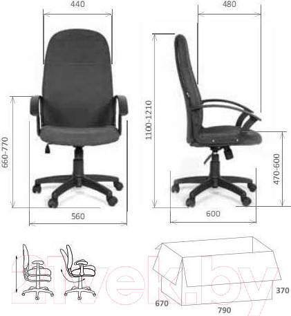 Изображение товара Кресло офисное Chairman 289 (черный)