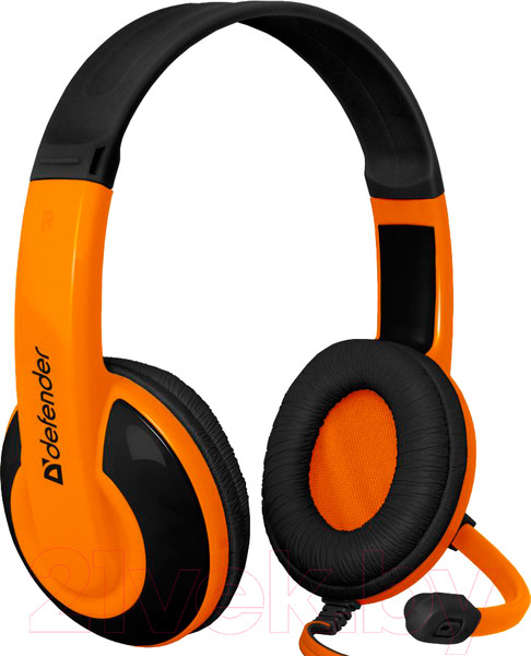 Изображение товара Наушники-гарнитура Defender Warhead G-120 / 64099 (черный/оранжевый)