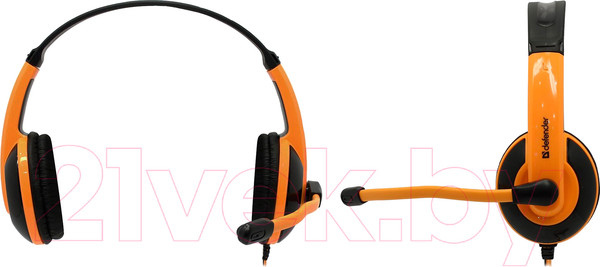 Изображение товара Наушники-гарнитура Defender Warhead G-120 / 64099 (черный/оранжевый)