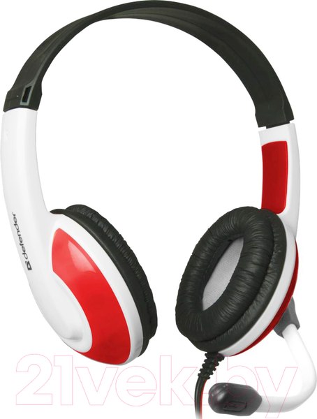 Изображение товара Наушники-гарнитура Defender Warhead G-120 / 64098 (красный/белый)