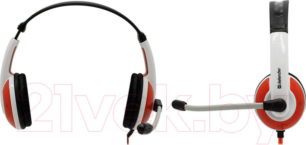 Изображение товара Наушники-гарнитура Defender Warhead G-120 / 64098 (красный/белый)