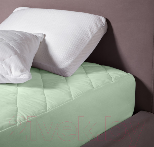 Изображение товара Наматрасник защитный Vegas Protect Cotton S1 100x190 (фисташковый)