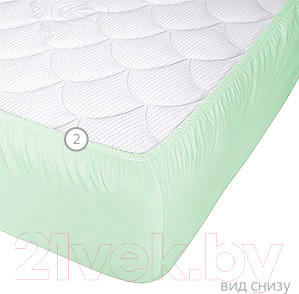 Изображение товара Наматрасник защитный Vegas Protect Cotton S1 180x190 (фисташковый)