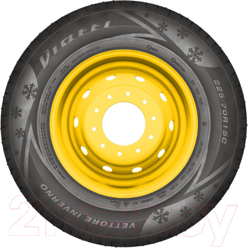 Изображение товара Зимняя легкогрузовая шина Viatti Vettore Inverno V-524 225/70R15C 112/110R (шипы)