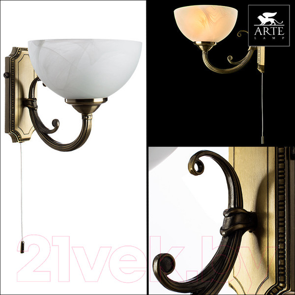 Изображение товара Бра Arte Lamp Windsor White A3777AP-1AB