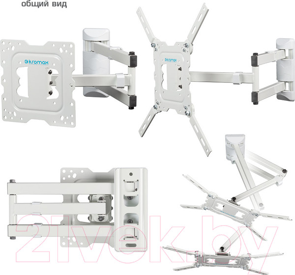 Изображение товара Кронштейн для телевизора Kromax DIX-18 (белый)