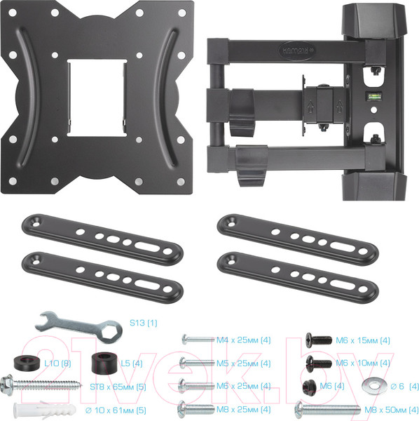 Изображение товара Кронштейн для телевизора Kromax Galactic-40 (черный)