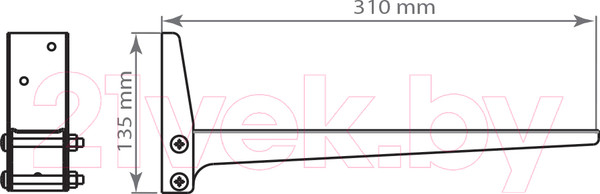 Изображение товара Кронштейн для крепления микроволновой печи Kromax Micro-4 (белый)